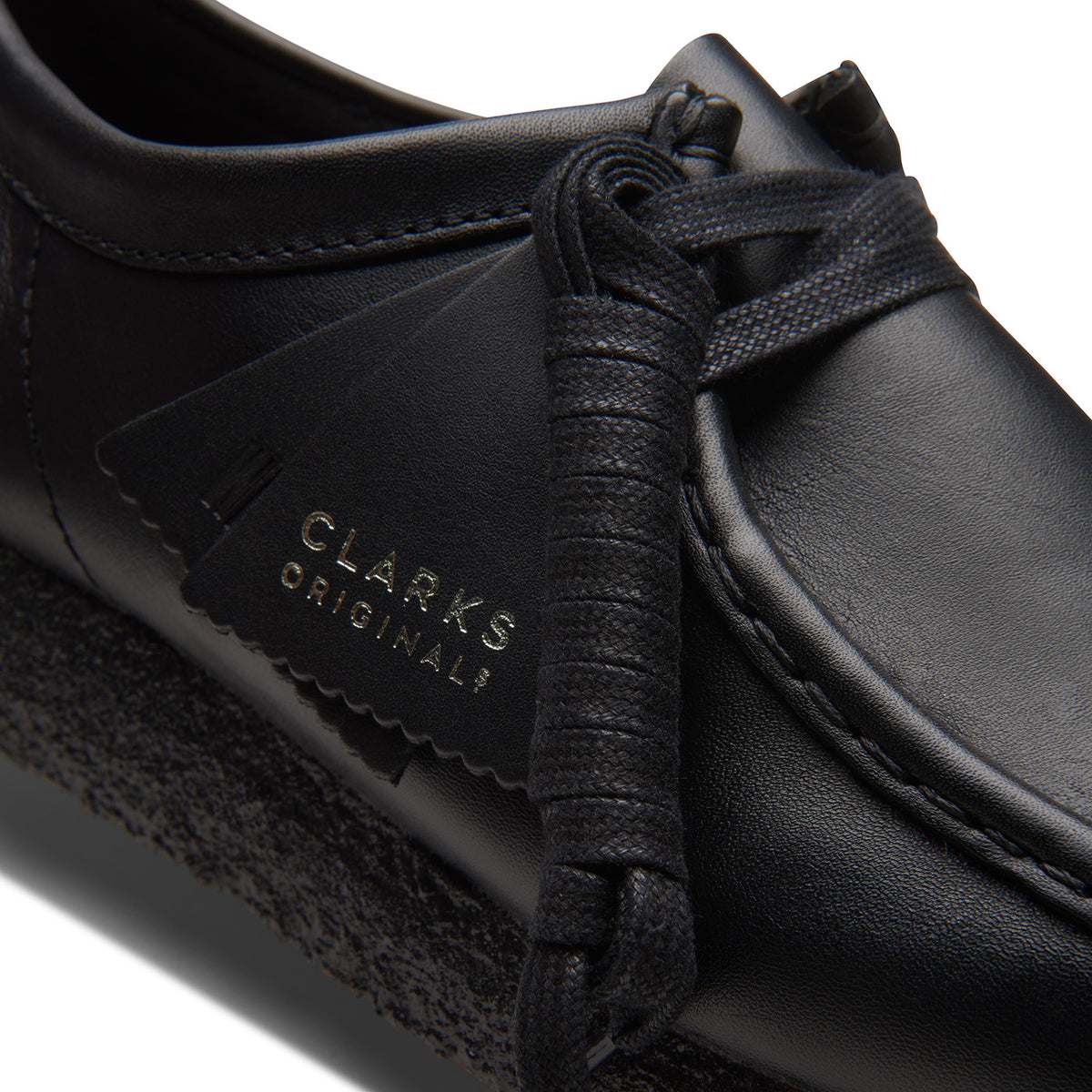 Clarks Wallabee Black Leather