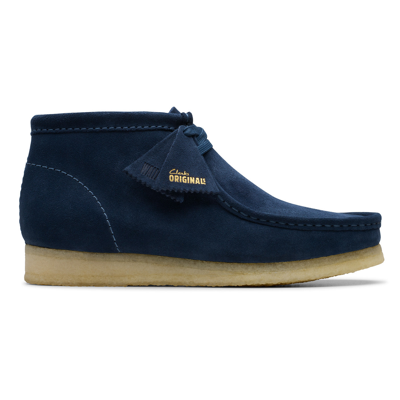 Blue wallabee clarks hotsell