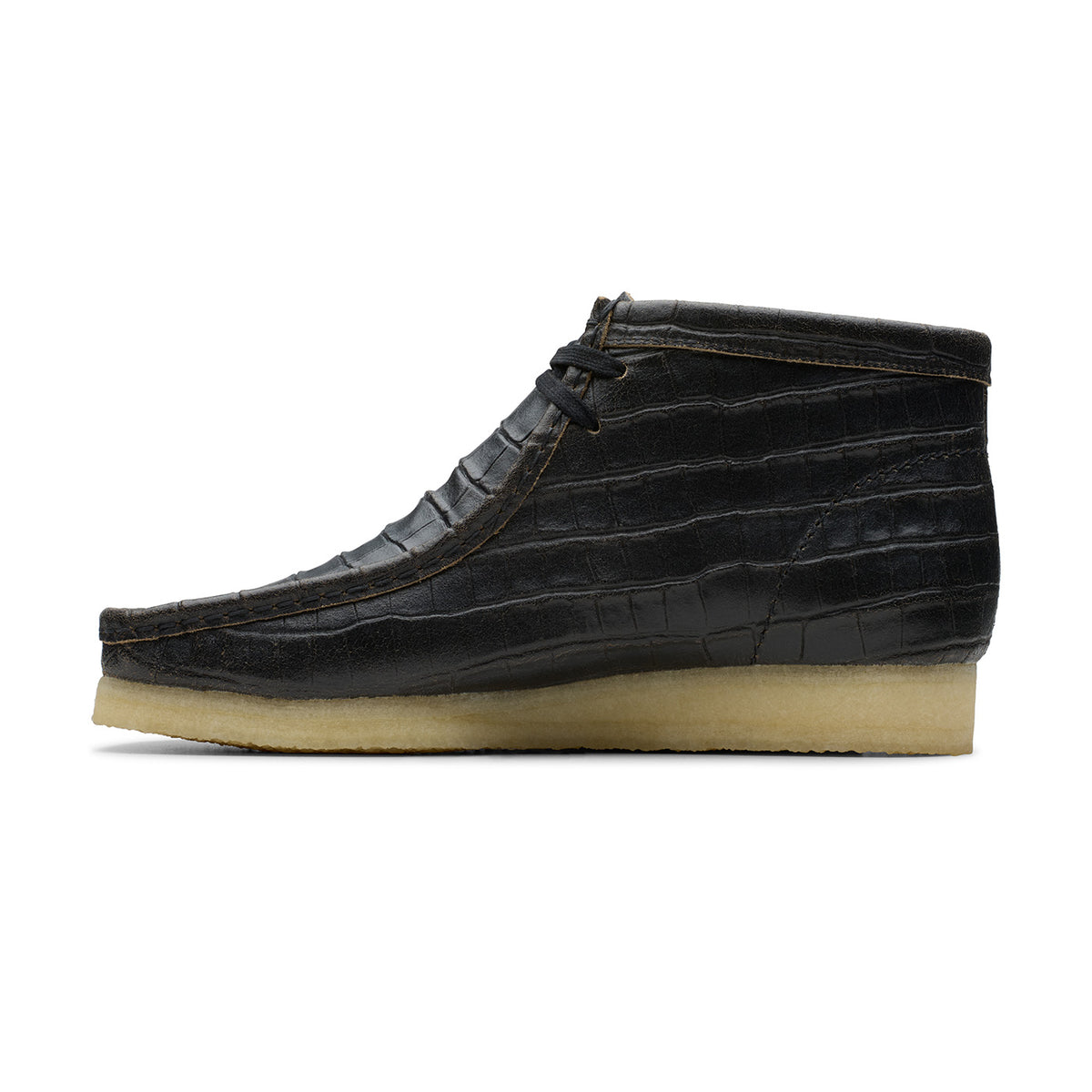 Clarks Wallabee Boot Crocodile Distress