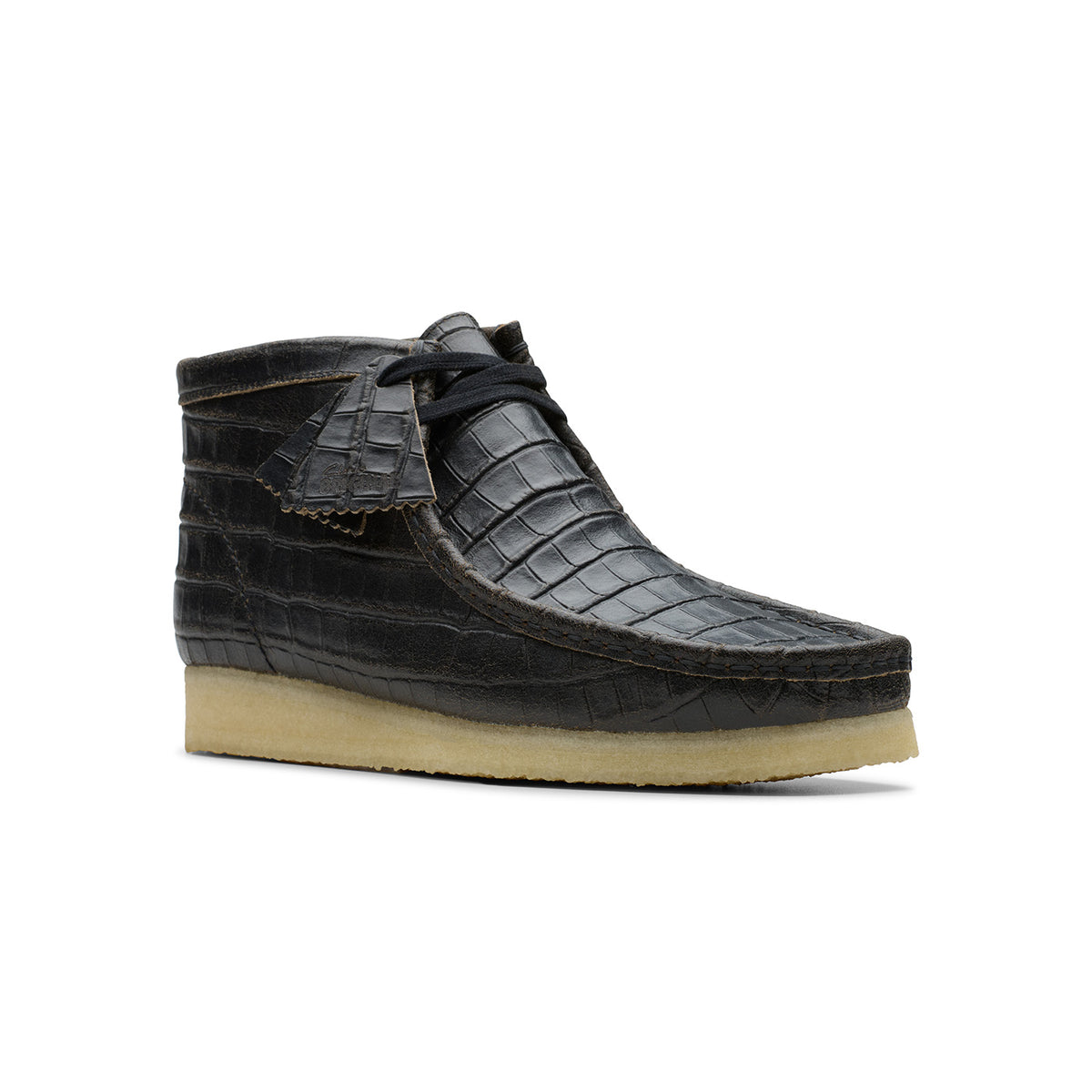 Clarks Wallabee Boot Crocodile Distress