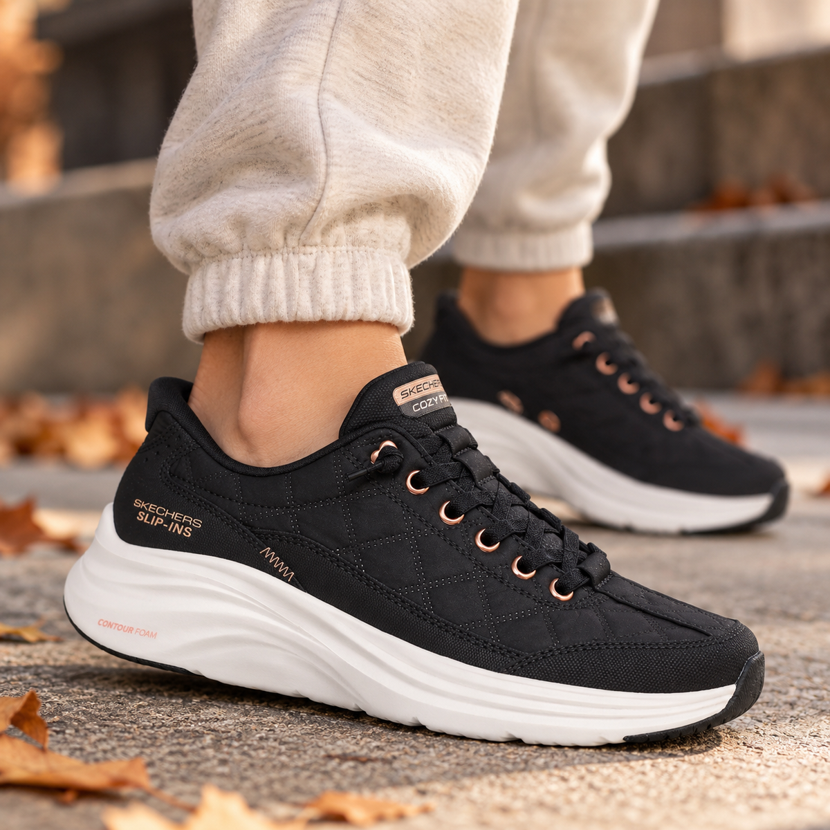 Skechers Slip-ins: Contour Foam Cozy Fit Golden Hour