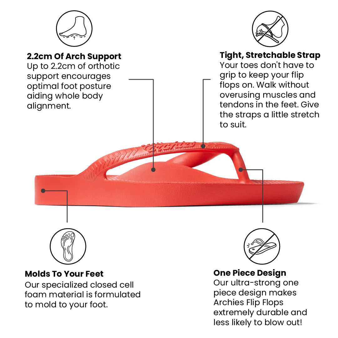 Archies Arch Support Flip Flops