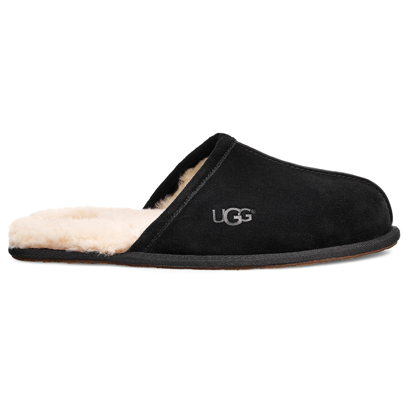 Ugg mens best sale slippers grey