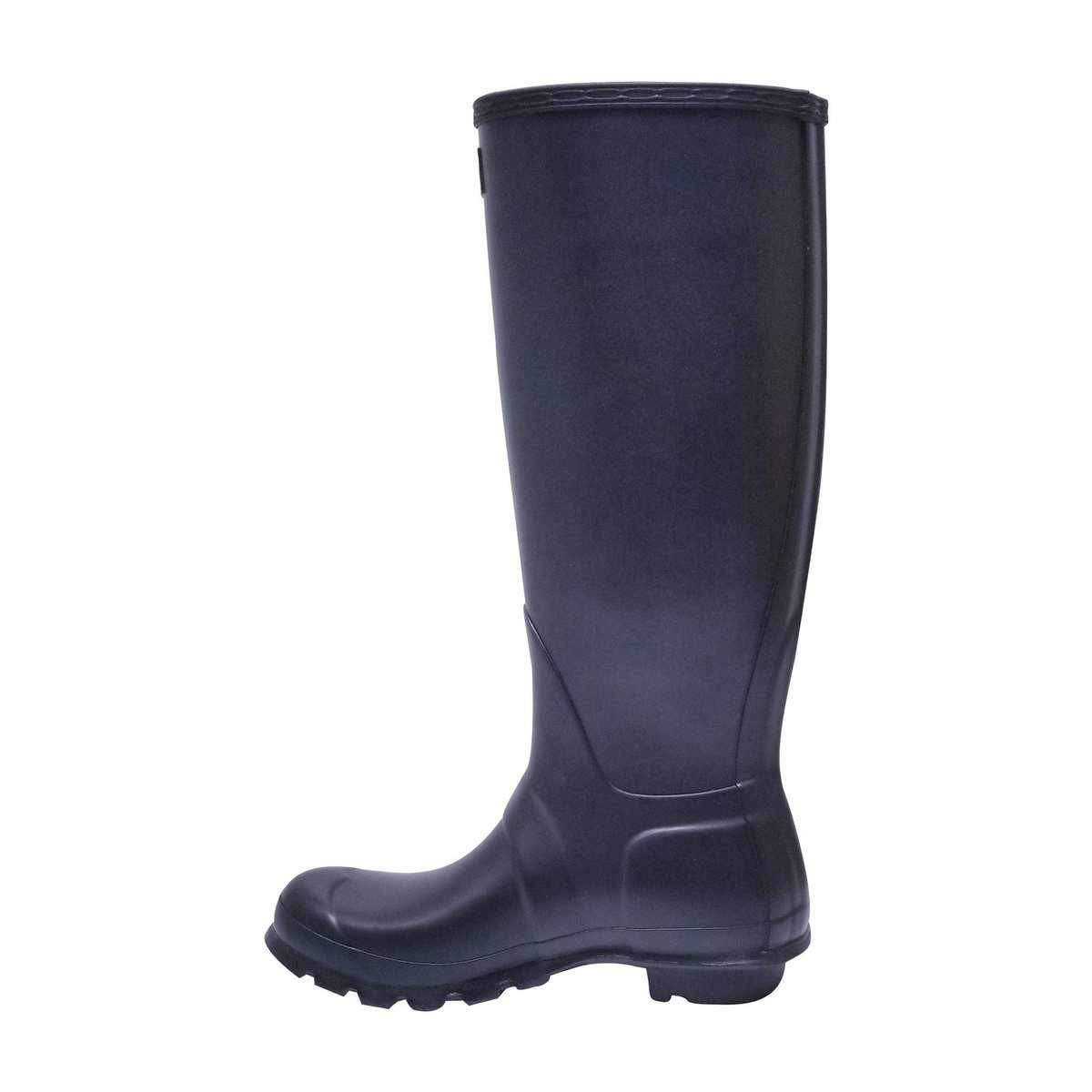 Navy matte top hunter boots